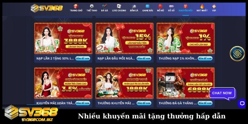 Đăng ký SV368 chỉ với 3 bước nhận thưởng chào mừng 5.888K 5 Nhiều khuyến mãi tặng thưởng hấp dẫn